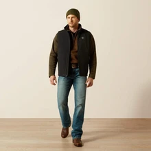 Ariat Men's Black Softshell Embroidery Vest