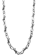 Wild Junkie Silver Barbed Wire Choker Necklace Wild Junkie Silver Barbed Wire Choker Necklace