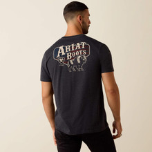 ARIAT Ariat Men's Charcoal Heather American Bison T Shirt 