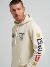 Wrangler Coors Men's White Banquet Antique Hoodie Wrangler Coors Men's White Banquet Antique Hoodie