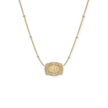 SpurWest Gold Ultra Mini Belt Buckle Initial "D" Necklace SpurWest Gold Ultra Mini Belt Buckle Initial "D" Necklace