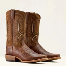 Ariat Stadtler Men's Cowboy Boots - Adobe Clay/Foothill Brown Roughout