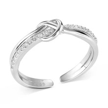 MONTANA SILVERSMITH Montana Silversmiths Women's Silver Tied To You Ring 