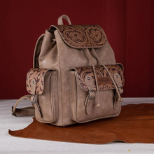 MONTANA WEST Montana West Wrangler Women's Khaki Vintage Floral Tooled Backpack 