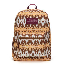 MONTANA WEST Montana West Wrangler Brown Aztec Print Backpack 
