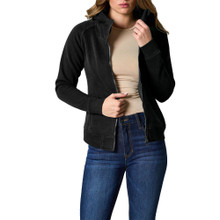 KIMES RANCH Kimes Ranch Women's Black Emma Zip Front Hoodie 