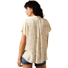 Ariat Women's Badlands Shirt - Peach Amber