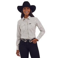 WRANGLER Wrangler Women's White Retro Party Western Snap Shirt 
