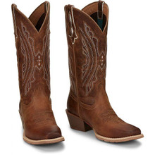 JUSTIN Justin Women's Waxy Tan Rein 12" Western Boot 