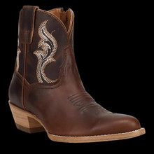 DAN POST Dan Post Women's Tan Rustic Charm Leather Western Bootie 