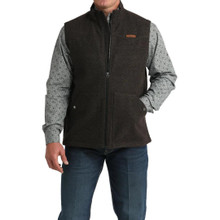 CINCH Cinch Men's Brown Western Full Zip Vest 