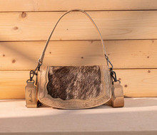 MONTANA WEST Montana West Women's Tan Cowhide Mini Shoulder Bag 