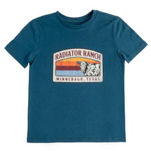 PANHANDLE SLIM Rock & Roll Denim Women's Blue Radiator Ranch Graphic Tee 
