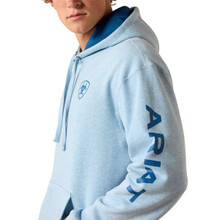 ARIAT Ariat Men's Baby Blue Heather Logo Hoodie 