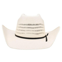 STETSON/RESISTOL/CHARLIE 1 HORSE Resistol Men's Natural Drexel Bangora Precreased Cowboy Straw Hat 