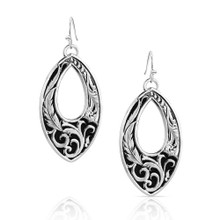 MONTANA SILVERSMITH Montana Silversmiths Women's Silver Shadow & Shine Dangle Earrings 