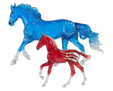 REEVES INTERNATIONAL INC. Breyer Celebrating America's 250th Betsy & Ross Mare & Foal Set 