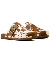 ARIAT Ariat Women's Brown & White Cow Hair On Country Mule 