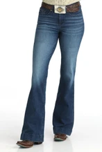 Cruel Denim Women's Dark Stonewash Mila Trouser Jean