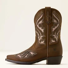 ARIAT Ariat Girl's Sassy Brown Fashion Bliss D Toe Western Boot