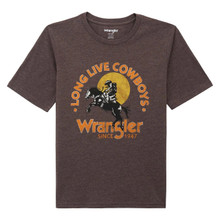 Wrangler Boy's Short Sleeve Graphic T-Shirt - Mole Heather 