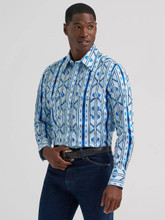 Wrangler Checotah Men's Teal Brown Snap Shirt | Jackson's Western