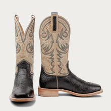 Hyer Men's Black/Tan Sawyer Square Toe Boot