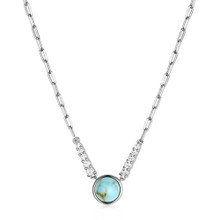 MONTANA SILVERSMITH Montana Silversmiths Women's Desert Moonlight Turquoise Silver Necklace 