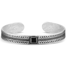 MONTANA SILVERSMITH Montana Silversmiths Men's Sundown Ridge Cuff Silver Bracelet 