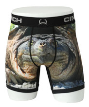 CINCH Cinch Men's Turtle Print Boxer Brief - Black 