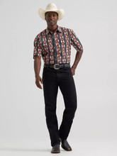 Men's Wrangler Checotah Western Snap Tall Shirt - Fire Crawl