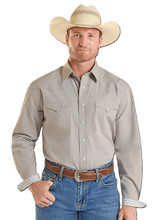 Panhandle Slim Men's Taupe Long Sleeve Western Snap Shirt