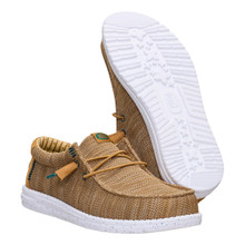 Hey Dude Men's Bone Brown/Multi Wally Stretch Sox Shoe