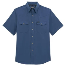 WRANGLER Wrangler Men's ATG-X Performance Relaxed Fit Solid Shirt - Indigo 