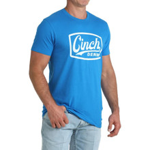 CINCH Cinch Men's Royal Blue Logo Graphic T-Shirt 