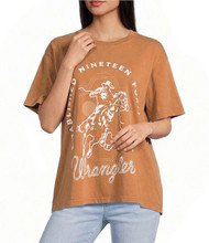 Wrangler Women's Retro Cowboy Graphic Short Sleeve T-Shirt - Argan Oil