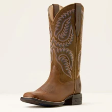 ARIAT Ariat Distressed Brown/Adobe Clay Cattle Caite Western Women's Boots 