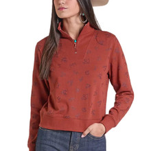 PANHANDLE SLIM Panhandle Slim Women's Ranch Brand Cotton Pullover - Rose 