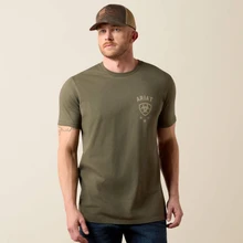 ARIAT Ariat Men's Eagle Thunder T-Shirt In Army Green 
