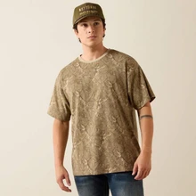 ARIAT Ariat Men's All Over Print ToughStock Boxy T-Shirt - Beige Camo 