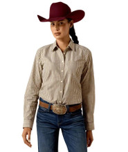 ARIAT Ariat Women's Kirby Stretch Shirt - Chocolate Plum Stripe 