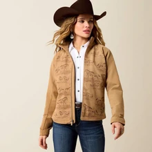 ARIAT Ariat Women's Tiger's Eye/Wild Horses Print Atlas Jacket 