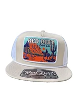 RED DIRT Red Dirt Desert Rider Flat Bill Cap - Sand/White 