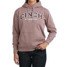 Cinch Women's Lilac Fleece Logo Graphic Pullover Hoodie