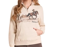 Panhandle Slim Women's Cowgirl Pullover - Natural Cream