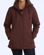 Cinch Women's Purple Barn Coat With Hood