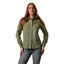 Kimes Ranch Women's Della Snap Shirt - Moss