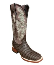 TANNER MARK Tanner Mark Women's Imitation Caiman Belly Boots - Brown 