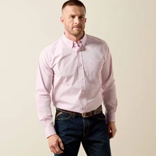 Ariat Wrinkle Free Wyle Men's Shirt - Lilac Snow Paisley Print