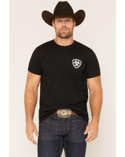 ARIAT Ariat Men's Black Silo Charge Short Sleeve Graphic T-Shirt 